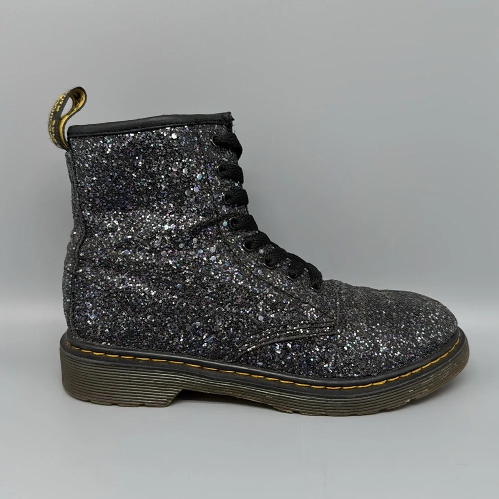Dr. Martens 1460 Glitter‎ Lace Up Boots Youth Sz 3